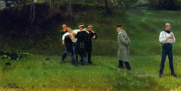  1897 Lienzo - el duelo 1897 Ilya Repin